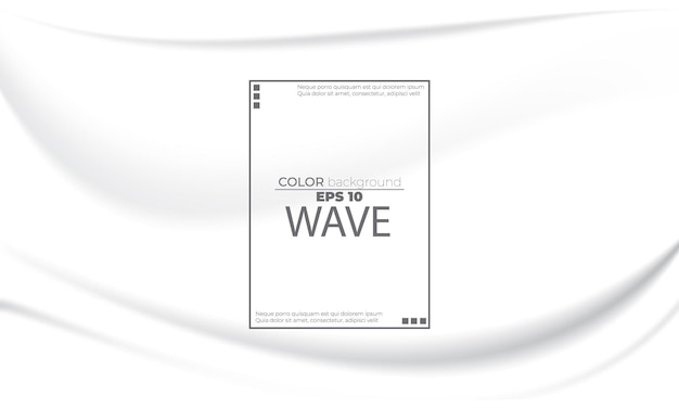 Resumen de fondo líquido blanco con composición de formas de degradado fresco fluido de ondas suaves