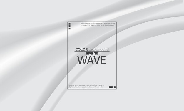 Resumen de fondo líquido blanco con ondas suaves composición de formas de degradado fresco fluido para tarjeta de regalo Póster en la página de inicio de plantilla de póster de pared ui ux coverbook baner redes sociales publicadas