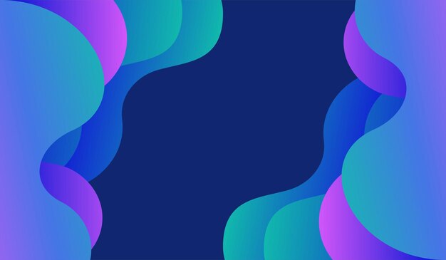 Resumen de fondo de onda abstracta líquida azul púrpura degradado