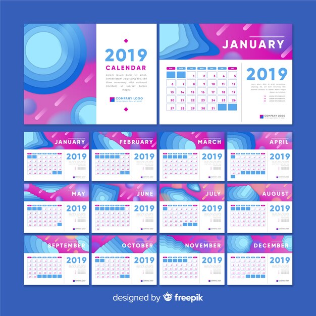 Resumen formas calendario 2019