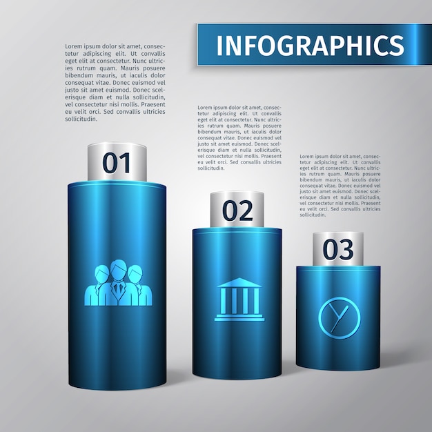 Resumen gráfico 3d negocios infografía diseño plantilla vector ilustración