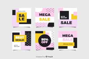 Vector gratuito resumen instagram sale post collection