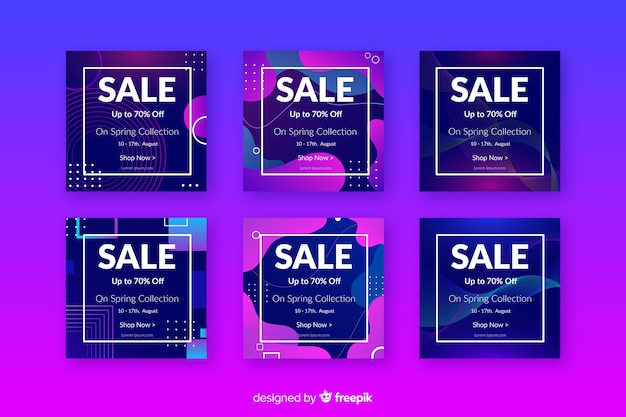 Vector gratuito resumen instagram sale post collection