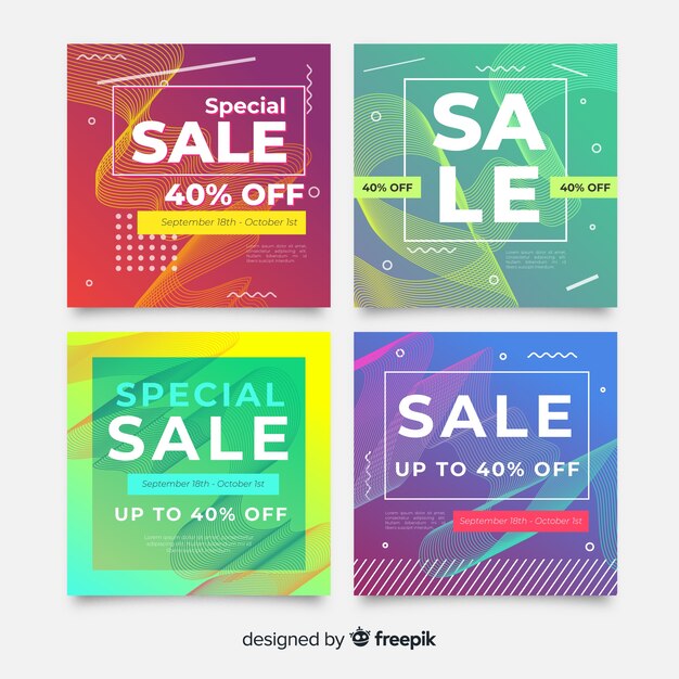 Vector gratuito resumen instagram sale post collection