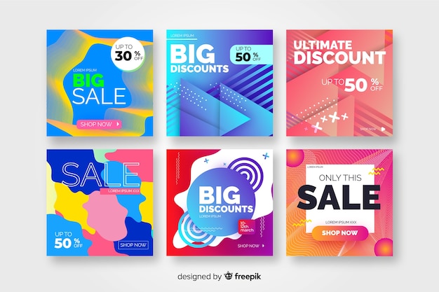 Vector gratuito resumen instagram sale post collection