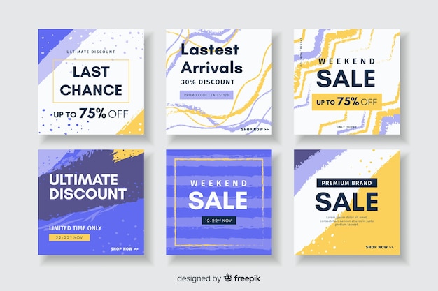 Vector gratuito resumen instagram sale post collection