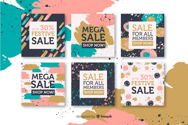 Vector gratuito resumen instagram sale post collection