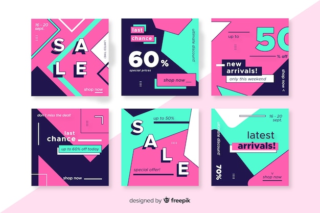 Vector gratuito resumen instagram sale post collection