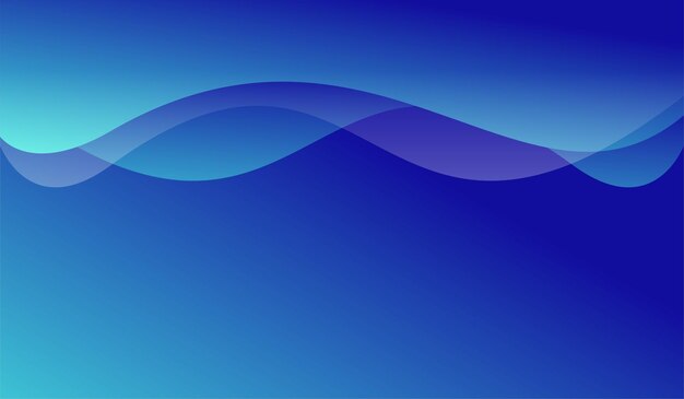 RESUMEN MODERNO DE DISEÑO DE DEGRADADO DE FONDO DE ONDA AZUL
