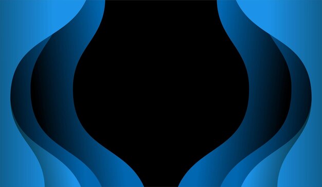 Resumen de onda azul de fondo con estilo moderno degradado