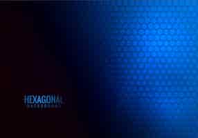 Vector gratuito resumen tecnología hexagonal azul