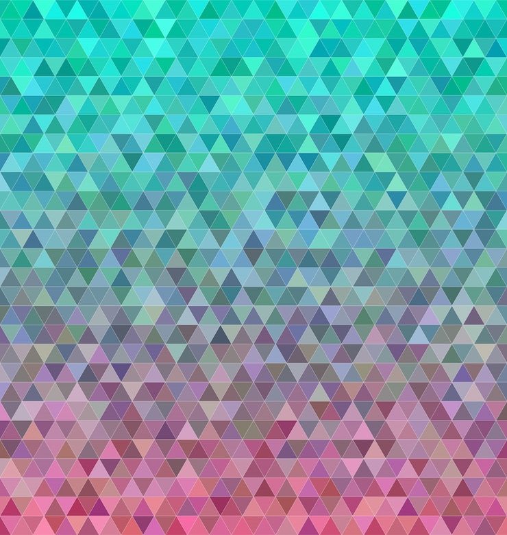 Vector gratuito resumen triángulo regular azulejos mosaico de fondo