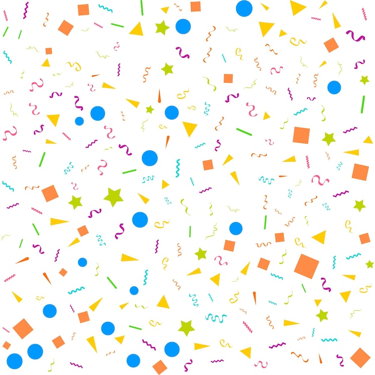 Vector gratuito resumen de vectores de fondo blanco con muchas piezas de confeti de colores diminutos que caen y cinta carnaval navidad o año nuevo decoración coloridos banderines de fiesta para el festival de cumpleaños