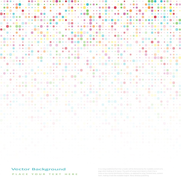 Resumen de vectores de fondo con círculos de color