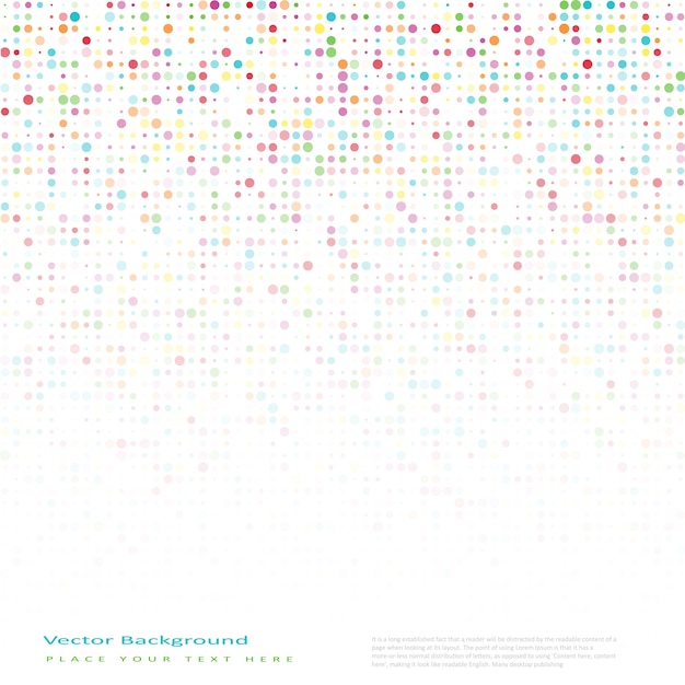 Resumen de vectores de fondo con círculos de color