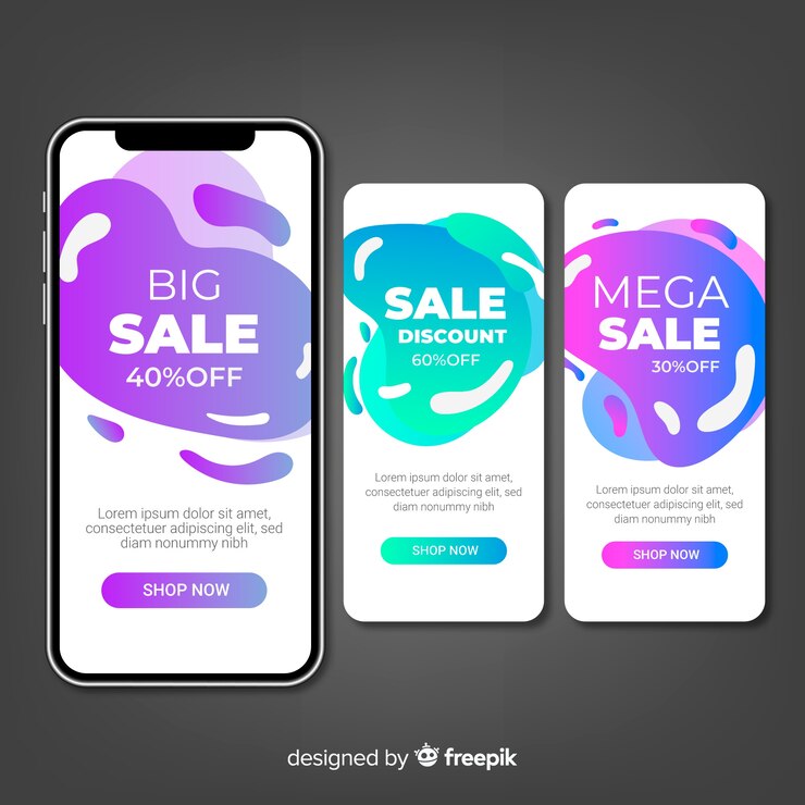 Vector gratuito resumen venta instagram story collection