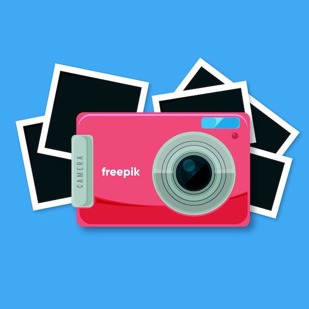 Vector gratuito retro polaroid