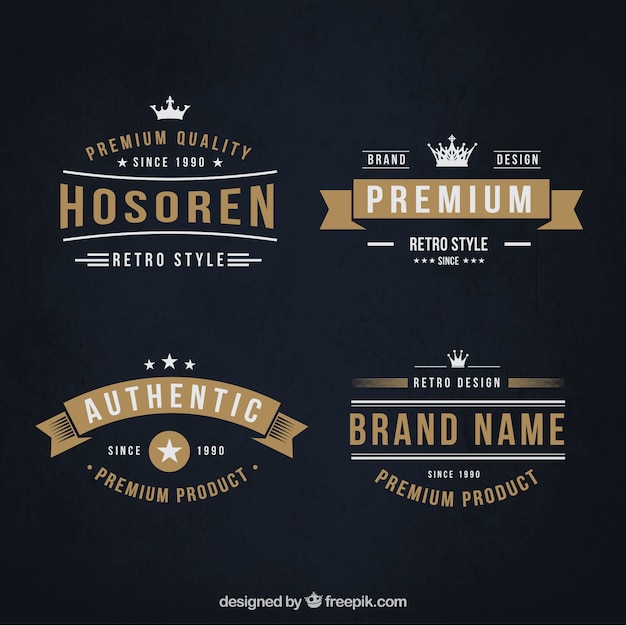 Retro Promoción insignias