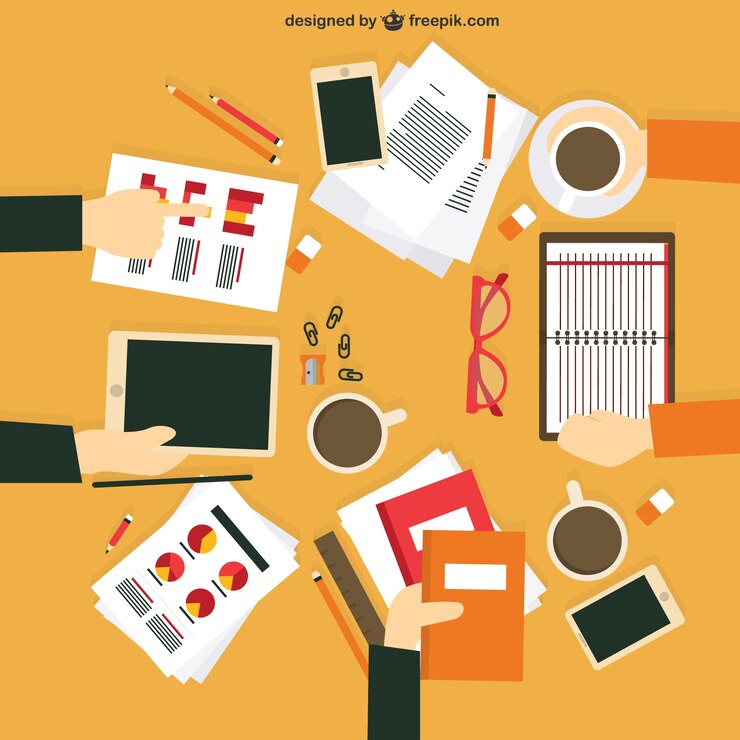 Vector gratuito reunión de negocios
