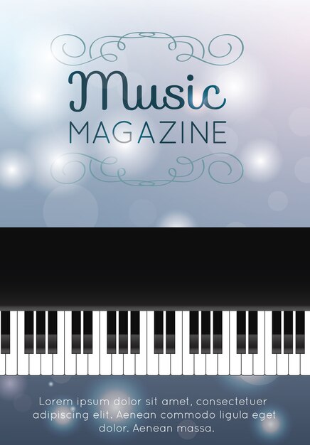 Revista de música ocn un piano