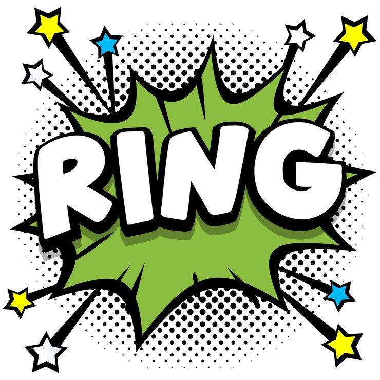 Vector gratuito ring pop art comic speech bubbles libro efectos de sonido