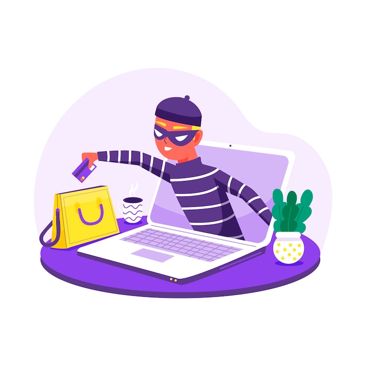 Vector gratuito robar el concepto de datos