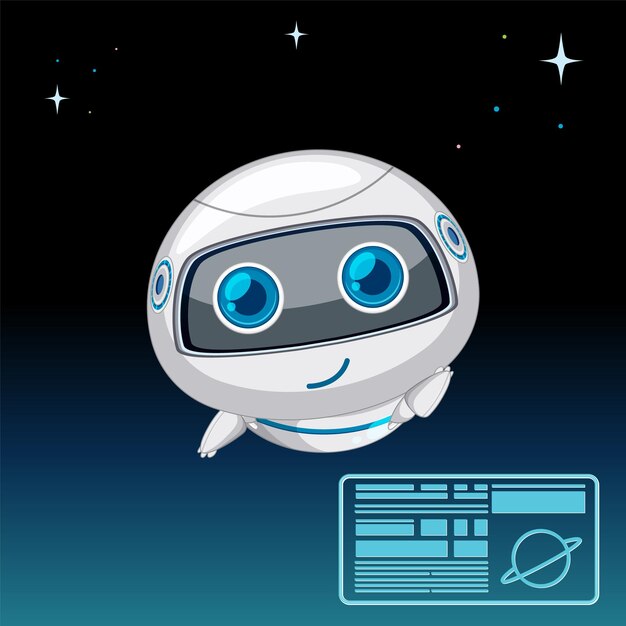 Robot amigable en el espacio exterior