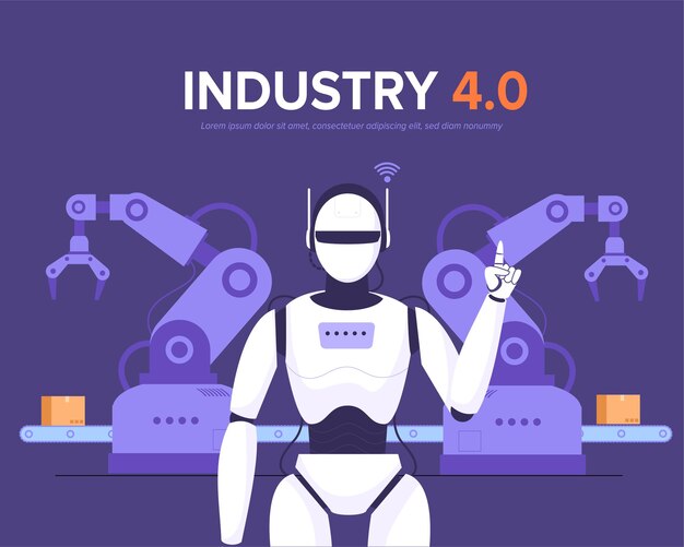 Robot en fábrica inteligente eficiente de transportador de fabricación