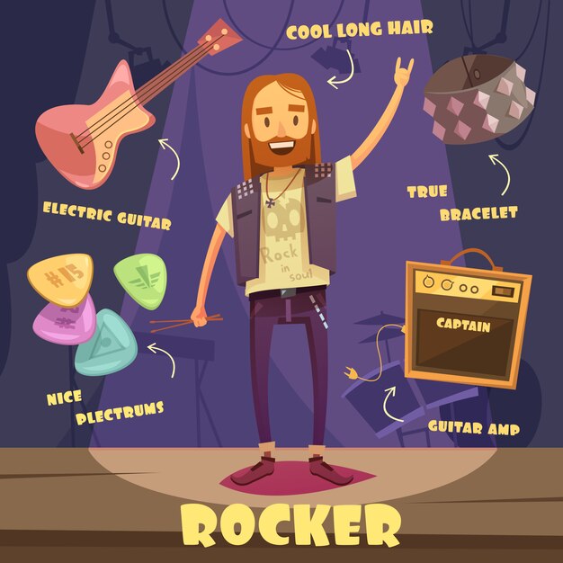 Rocker Character Pack para hombre