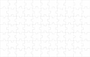Vector gratuito rompecabezas blanco plantilla fondo blanco ilustración vectorial