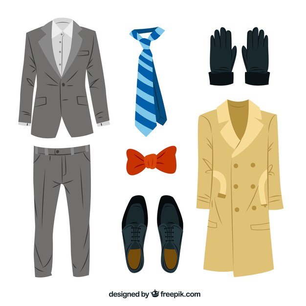 Ropa de hombre elegante