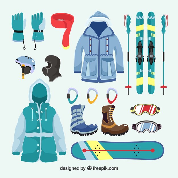 Ropa de invierno flat