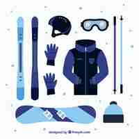 Vector gratuito ropa de invierno