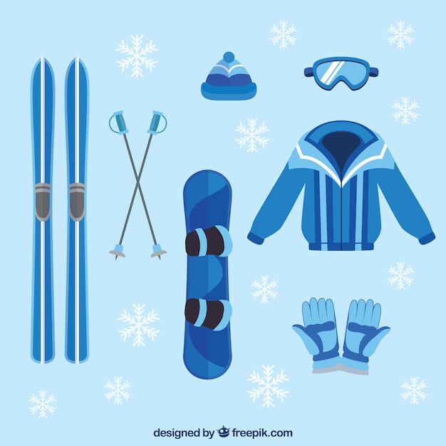 Vector gratuito ropa de invierno