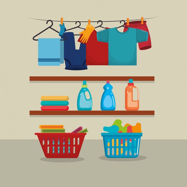 Ropa con servicio de lavandería.