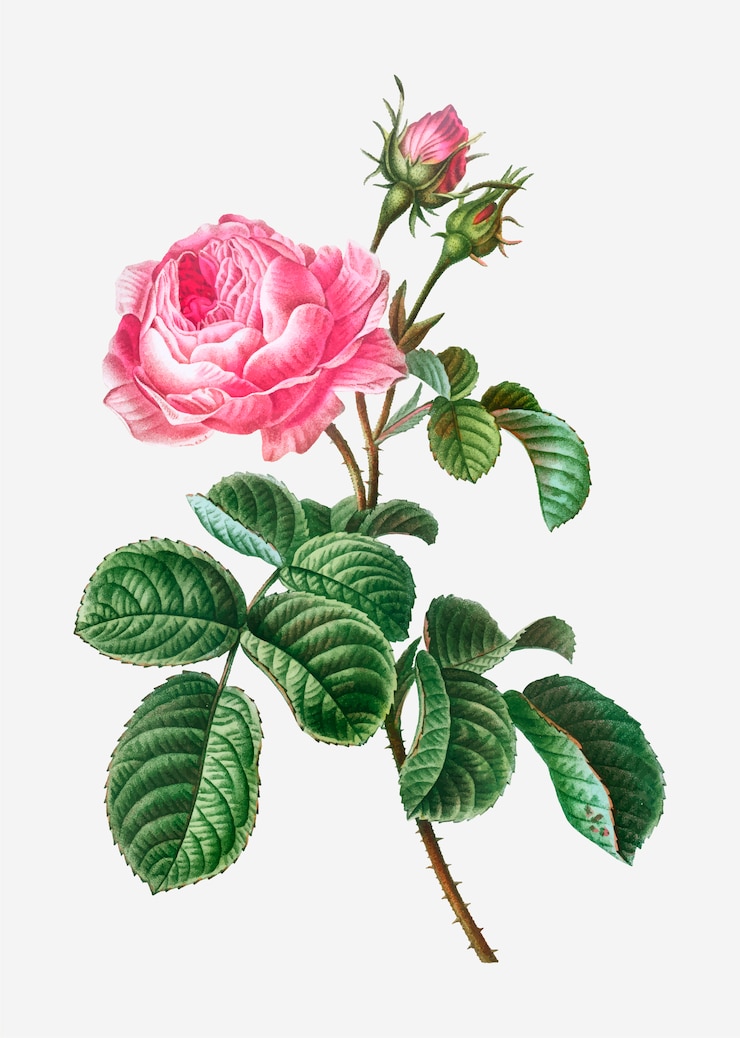 Vector gratuito rosa de provenza