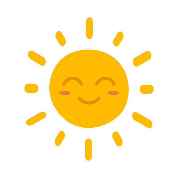 El rostro feliz de Sun Doodle