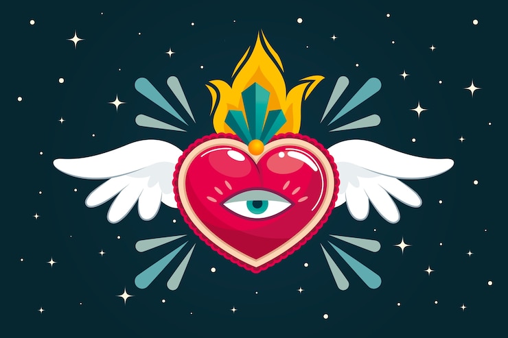Vector gratuito sagrado corazón