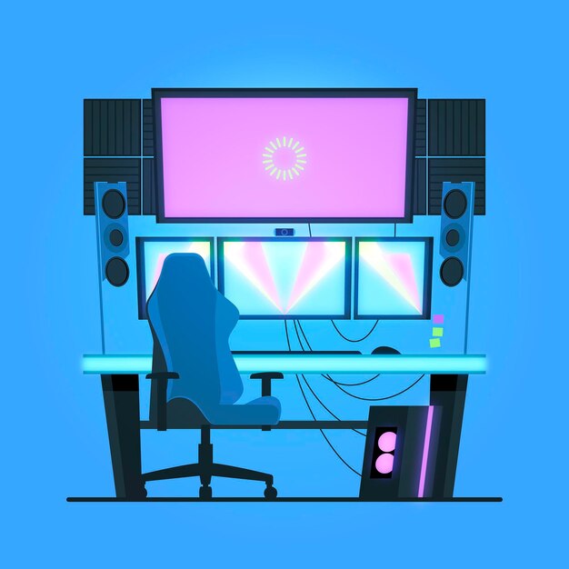 Sala de juego plana orgánica