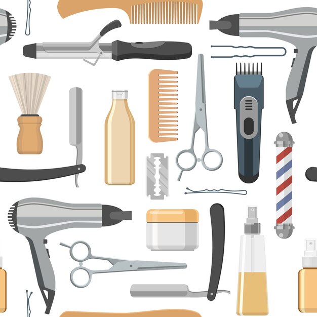 Salón de belleza de patrones sin fisuras