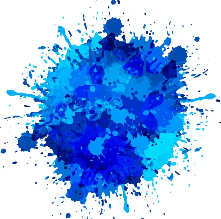 Vector gratuito salpicadura azul de acuarela