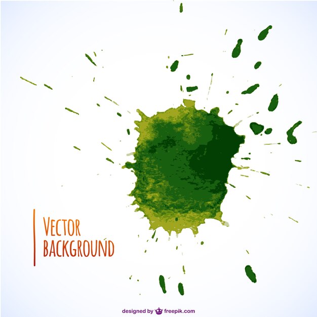 Salpicadura de tinta verde