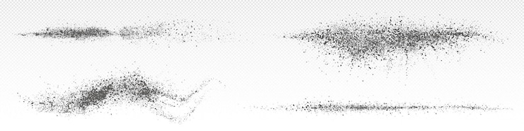 Vector gratuito las salpicaduras de polvo de ceniza salpicado de polvo negro