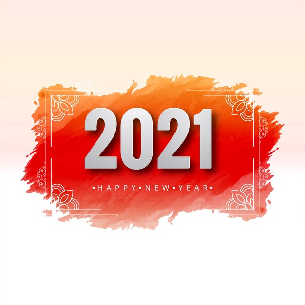 Saludo Feliz Año Nuevo 2021 Fondo