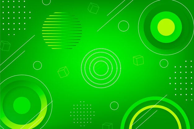 Salvapantallas geométrico abstracto verde