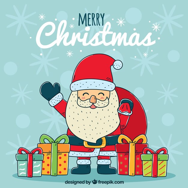 Santa claus ha traído regalos
