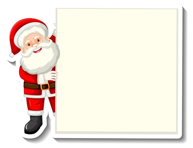Santa claus, tenencia, bandera vacía