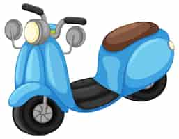 Vector gratuito scooter aislado en diseño de dibujos animados