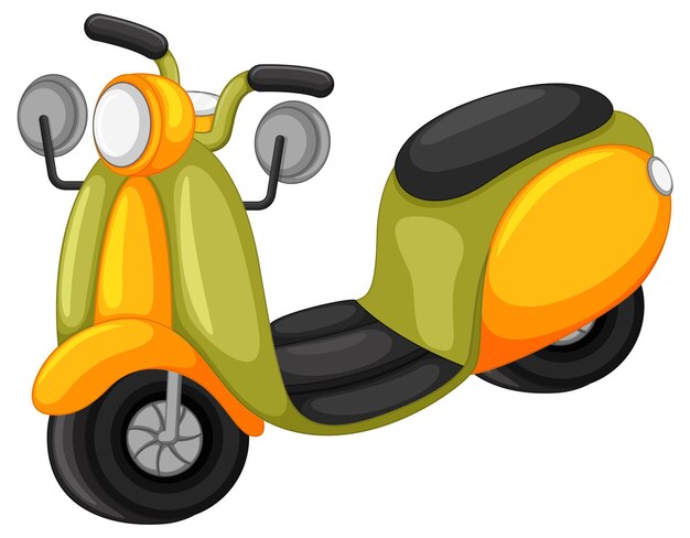 Scooter aislado en diseño de dibujos animados