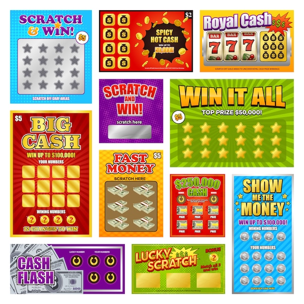 Scratch Win Cards Set
